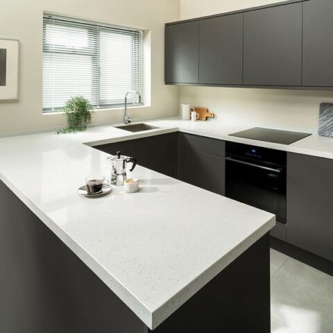 Maxtop Quartz Worktop - Diamond White | Rochdale Kitchen worktops ...